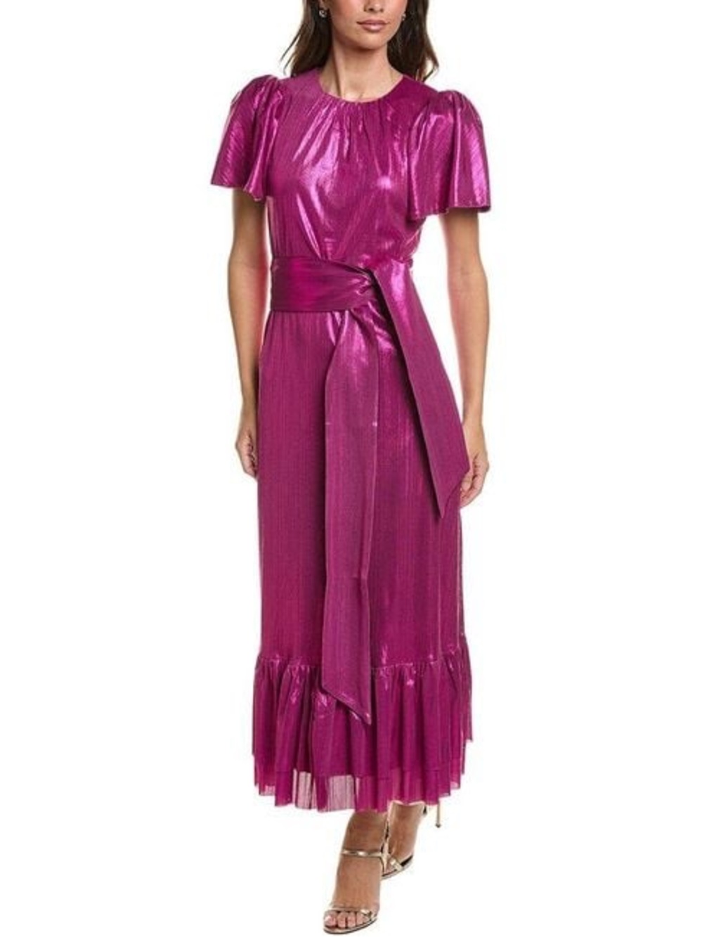 POMANDER PLACE Angelina Maxi Dress In Purple Small NWT